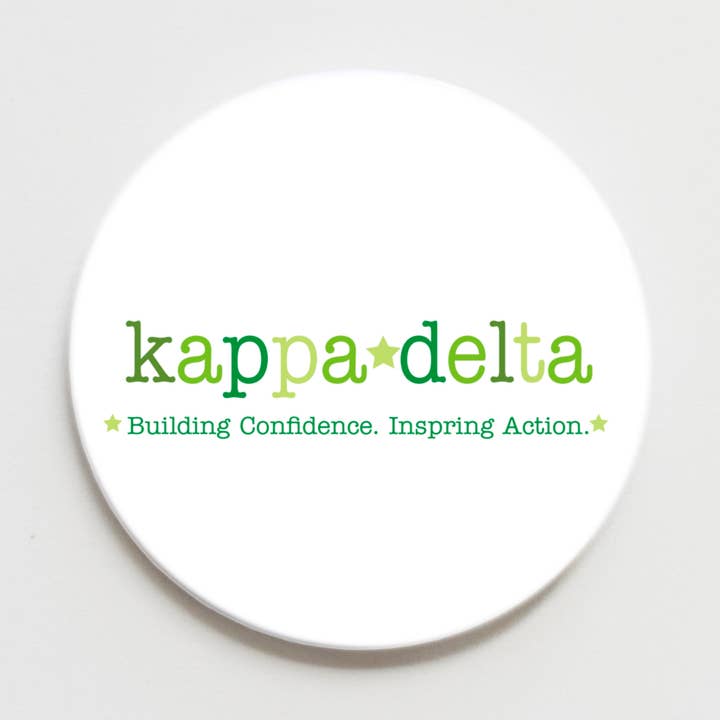 Kappa Delta Greek Motto Button - 2.25 inch for wholesale by Good Vibez Collegiate