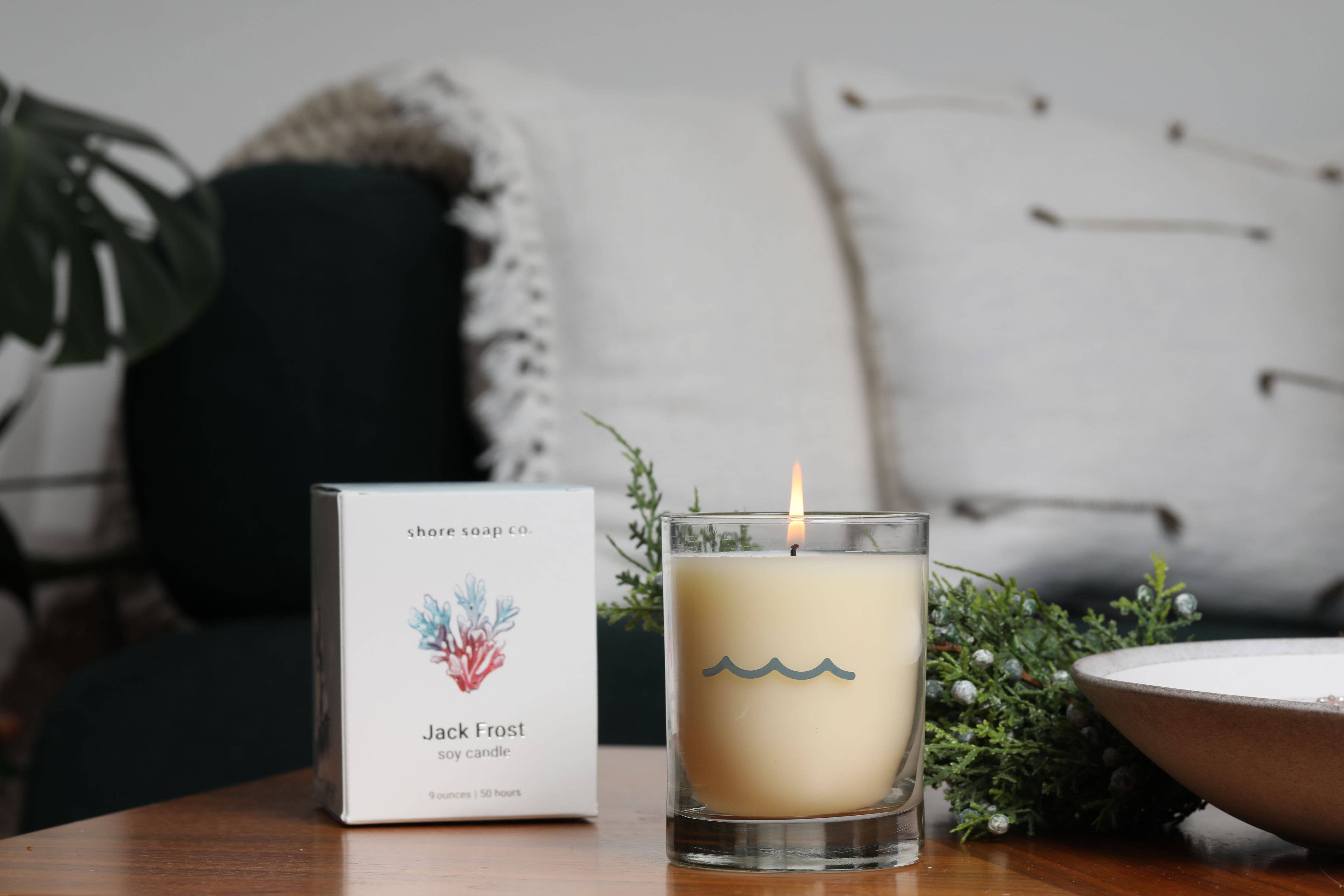 Shore Soap Co. – wholesale Jar/filled candle – Jack Frost Candle (Seasonal)4