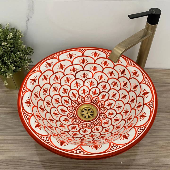 Moroccan Sink - Wholesale Badkameraccessoireset - Handgemaakte Marokkaanse wastafel