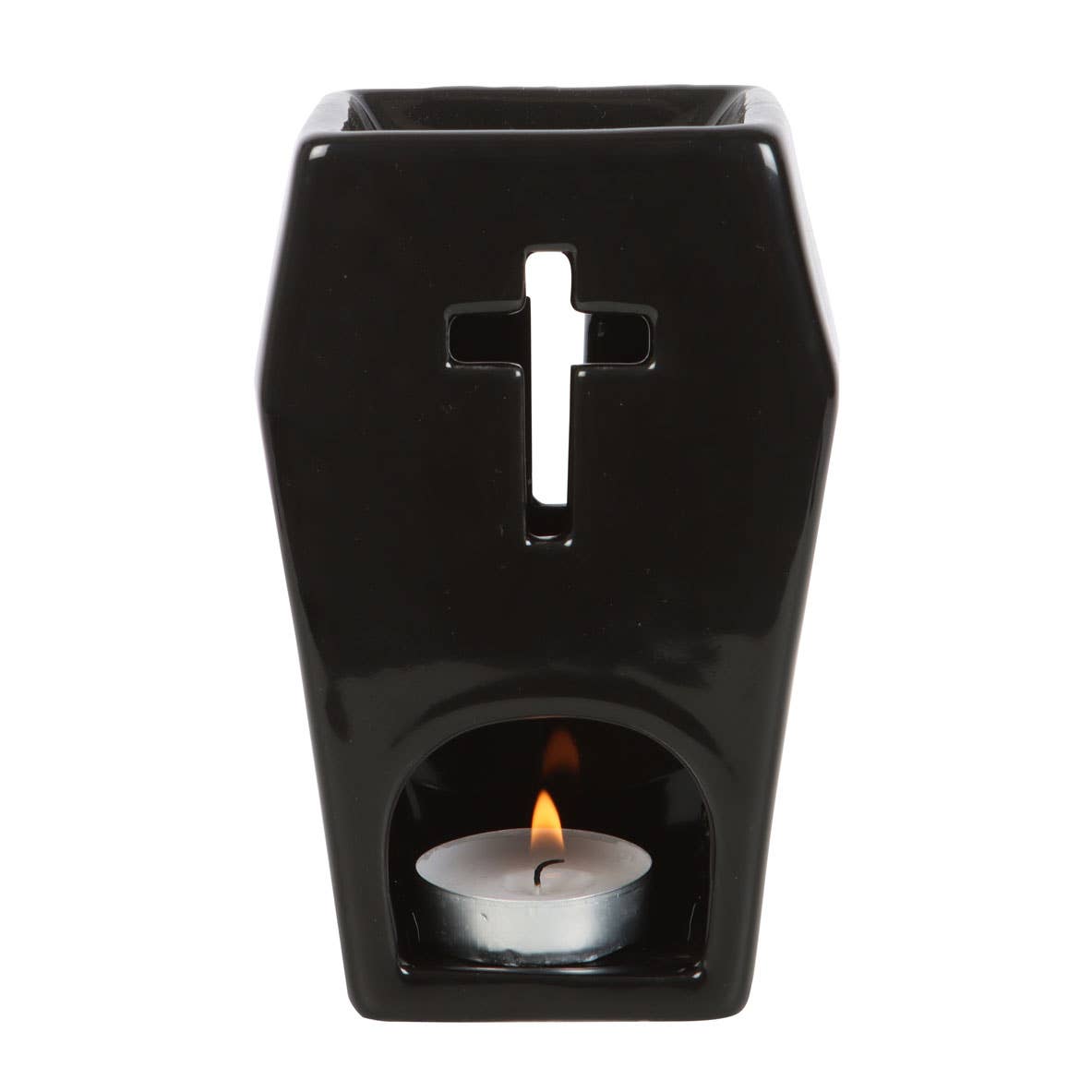 Something Different Wholesale - Wholesale Oil Warmer - Gothic Black Coffin Halloween Oil Burner3