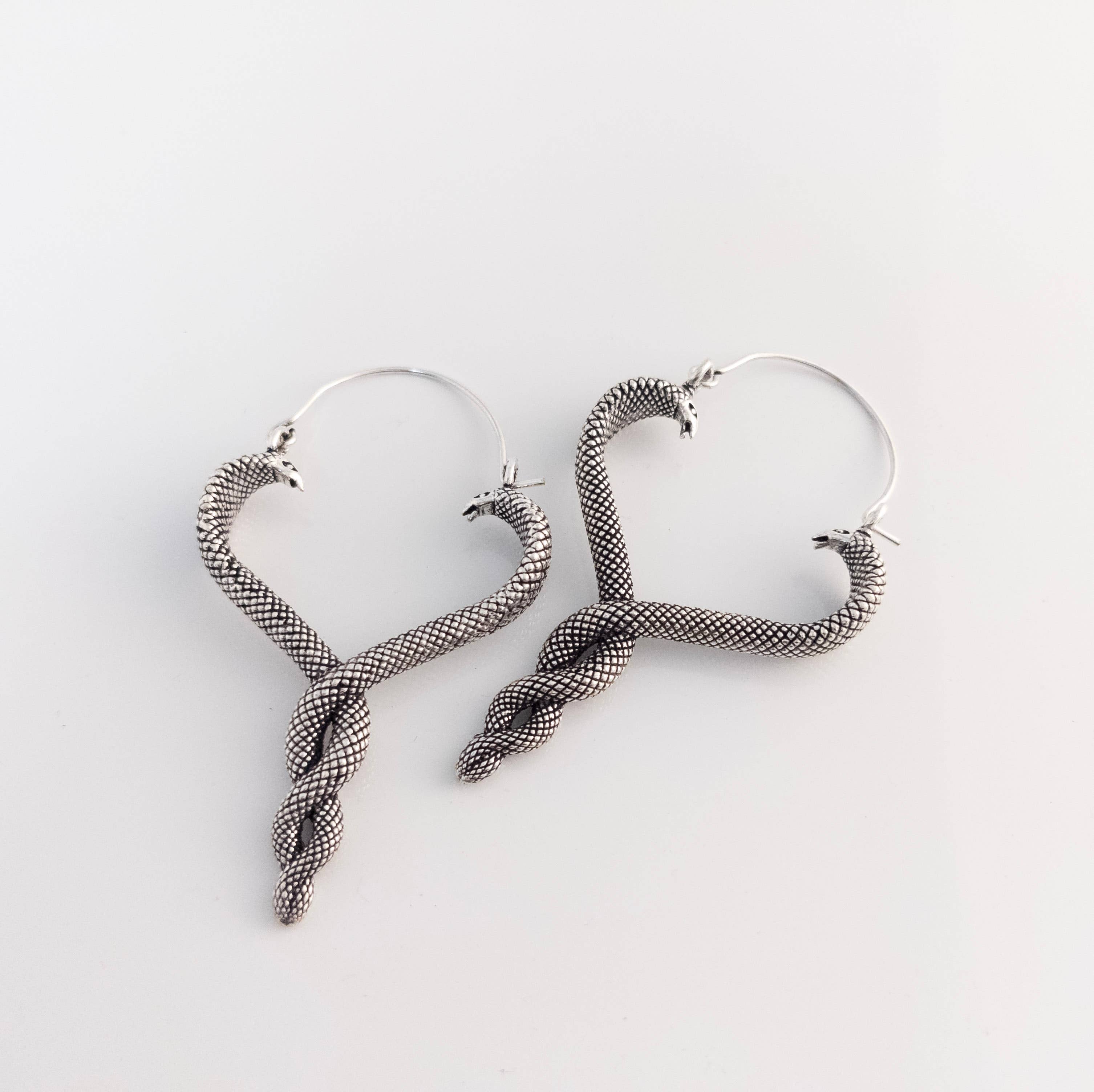 Tenzing Collections - Wholesale Dangle Earrings - Snake Earrings, Golden and Silver6
