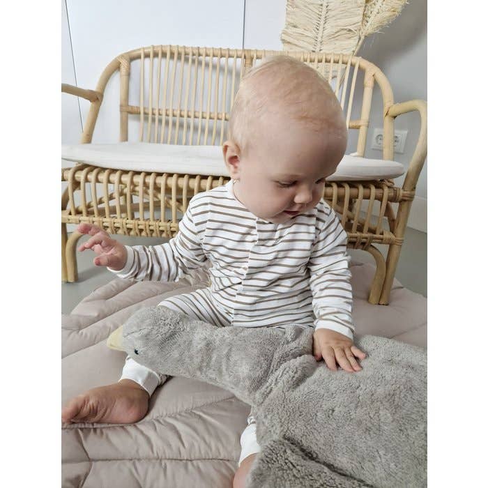 Cute Little You - Wholesale Jumpsuit - Baby - Onesie | Stripes | Off White2