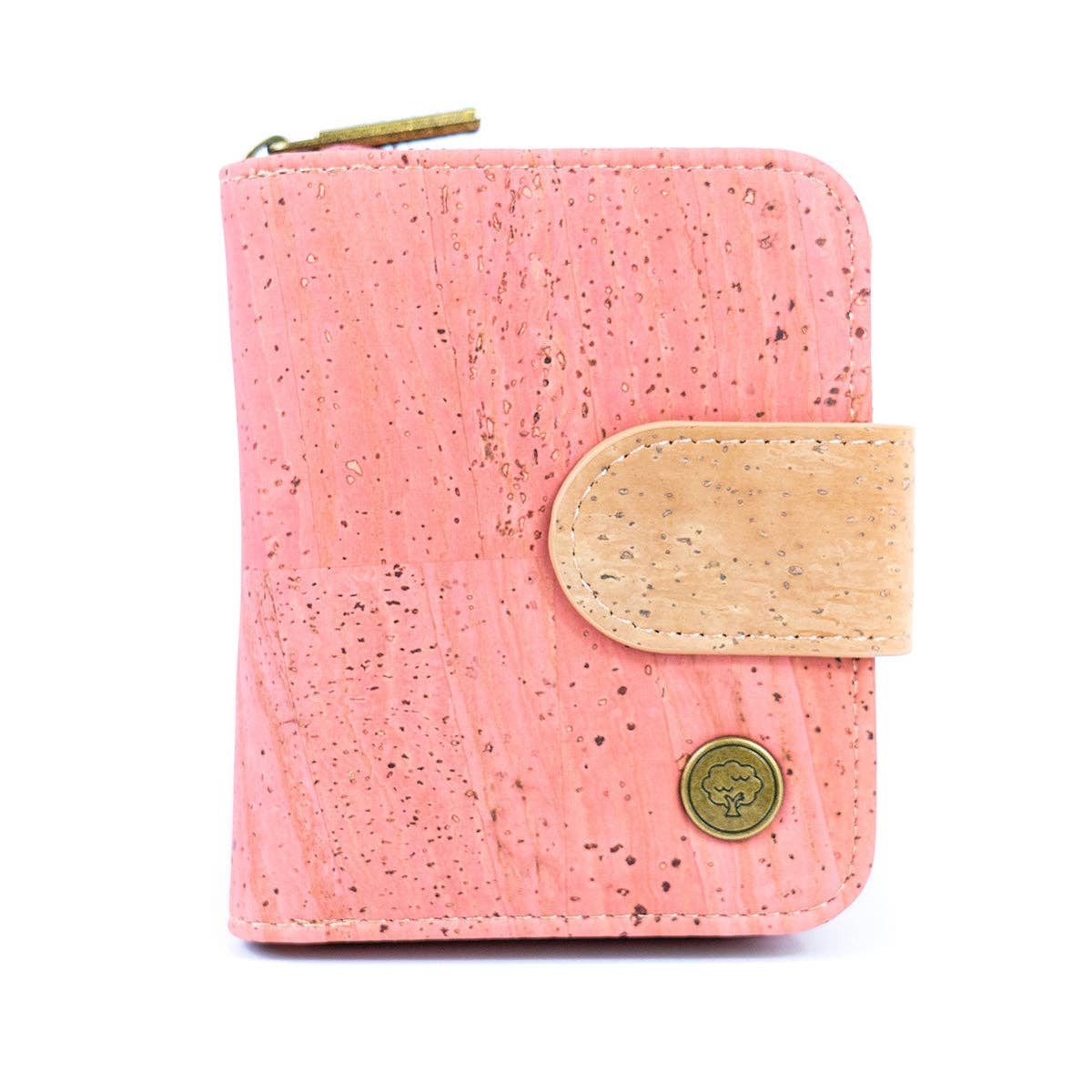 Meninas Bonitas Cork - Wholesale Wallet - Women's - Stylish Solid-Color Cork Women's Short Wallet BAG-23538