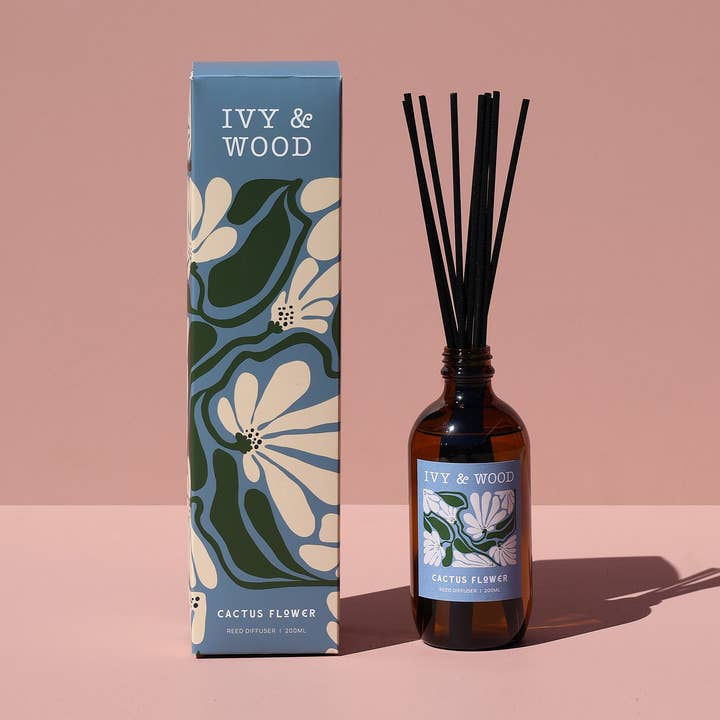 Ivy & Wood - Wholesale Reed Diffuser - Cactus Flower Reed Diffuser0