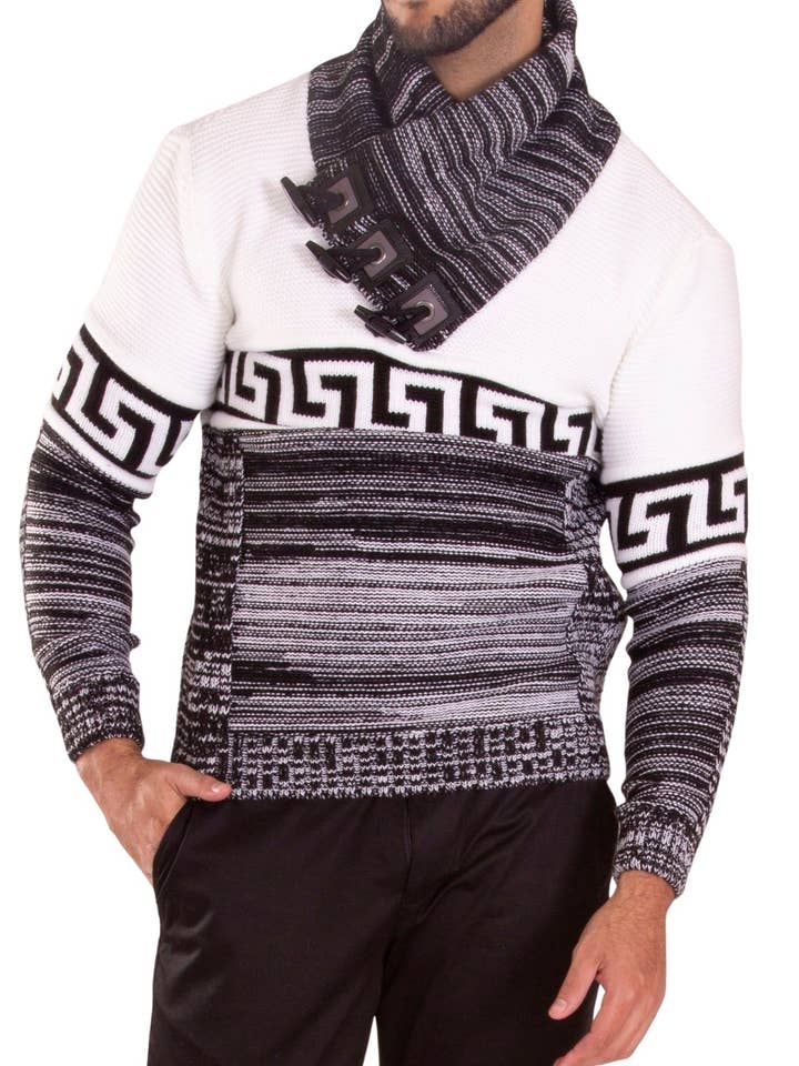 235135 - White Pullover Sweater for wholesale by Bespoke Moda