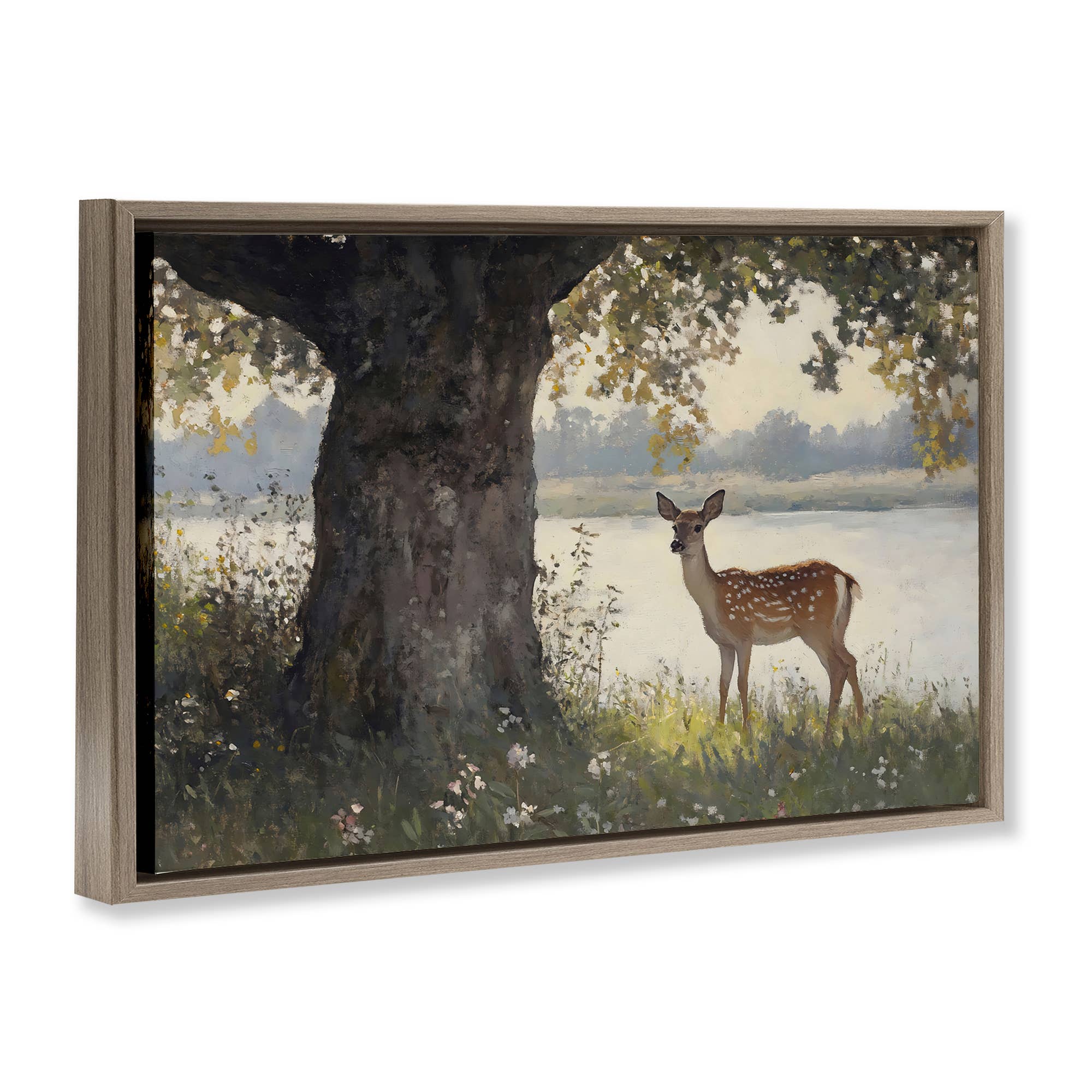 Stupell Industries - Wholesale Wall Sign - Spotted Doe by Lake - Framed Wall Art18