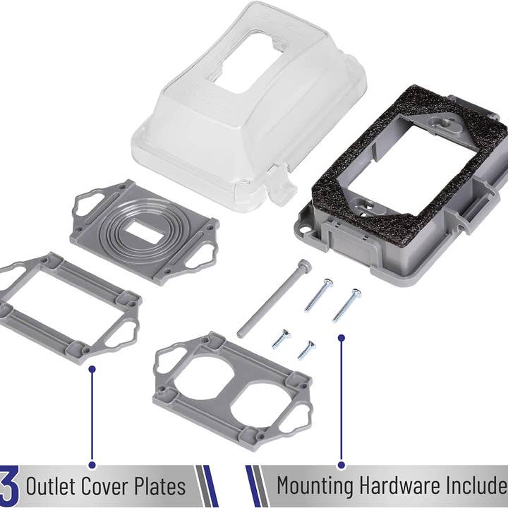 Bates Choice - Wholesale Outdoor ornament/decor - Bates- Weatherproof Electrical Outlet Cover, 1-Gang1