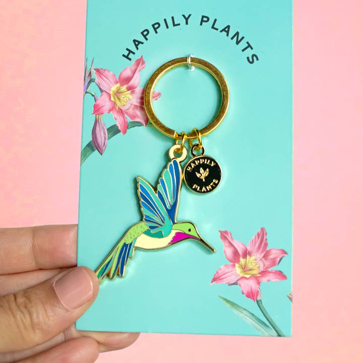 Happily Plants - Wholesale Keychain - Unisex - Hummingbird Keychain & Bag Charm cute animal gifts cash wrap5