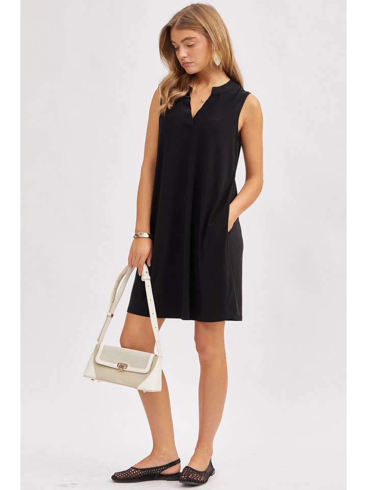 Dear Scarlett - Wholesale Dress - Women's - Elegant Solid Colored Dress