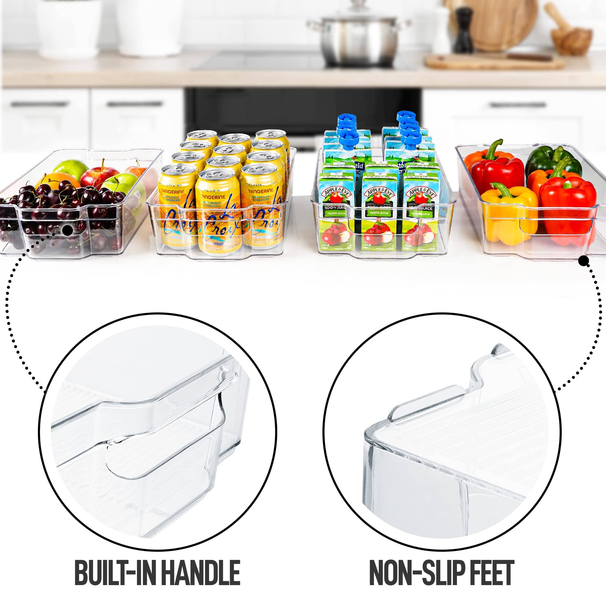 Zulay Kitchen - Wholesale Kitchen Storage/Organizer - Clear Refrigerator Organizer Bins2