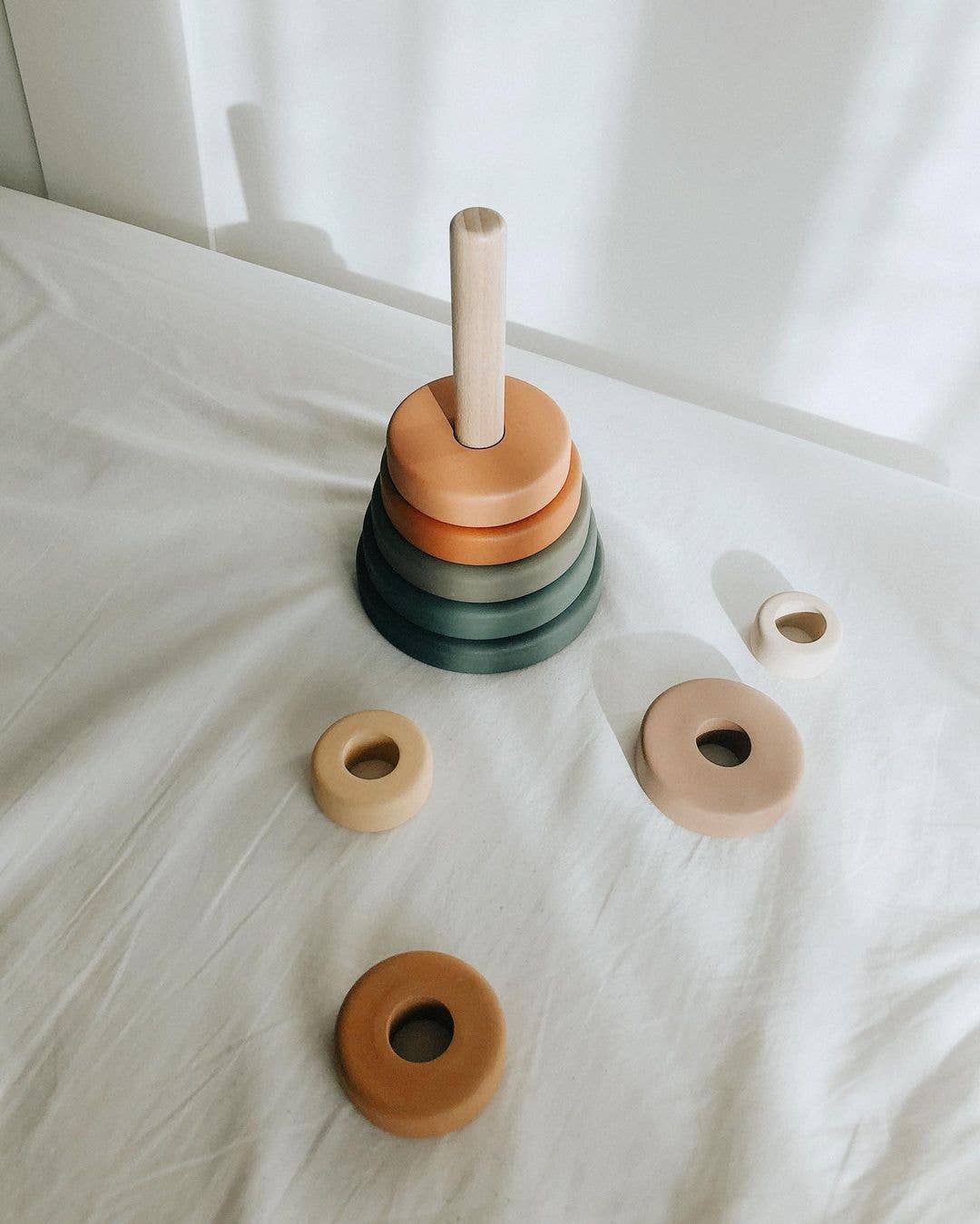 SABO concept – Großhandel Ringspiel – Baby – Stapelring aus Holz, Spielzeug, stapelbar, Spielzeug, Geschenk, Stapelring2