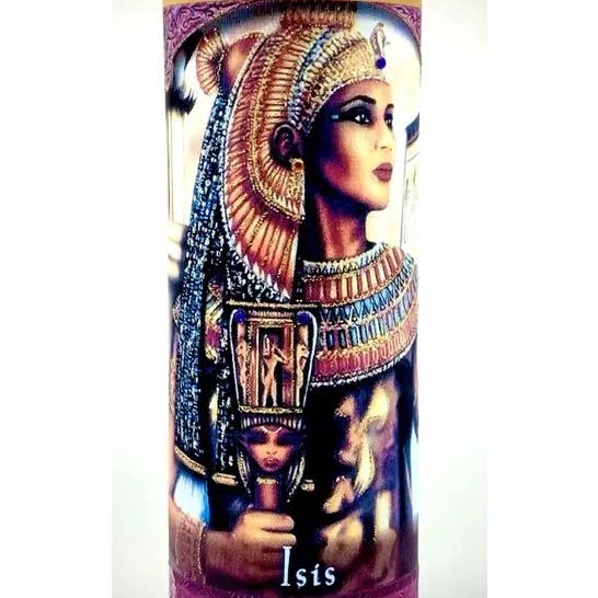 Ceridwen’s – wholesale Burkljus – Isis Glitter Candle - Gudinnan av skydd och magi