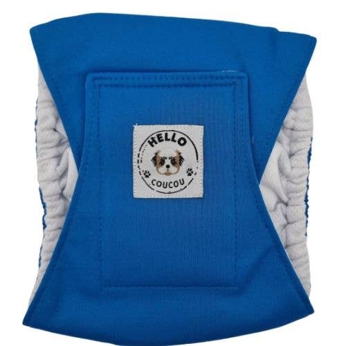 Blue - Male Nappy/Belly Band DOG CAT DIAPER for wholesale by Hello Coucou