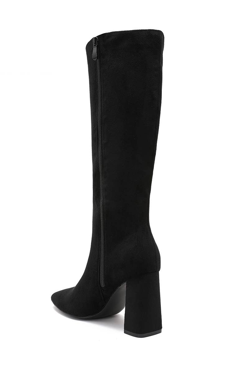 Joia Paris – wholesale Boots – Unisex – Square-heeled boots in faux suede H8-995H20