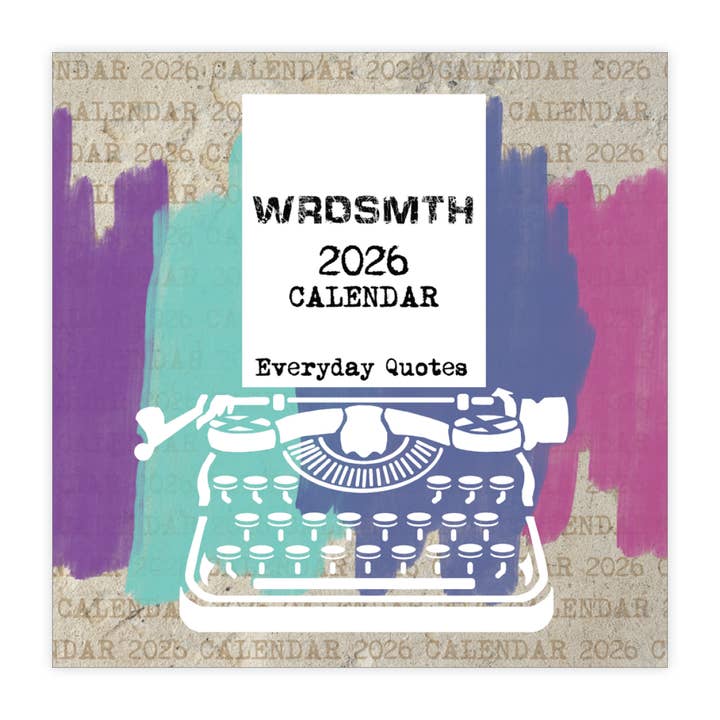 WRDSMITH EVERDAY - 2026 12 x 12" WALL CALENDAR for wholesale by Nelson Line