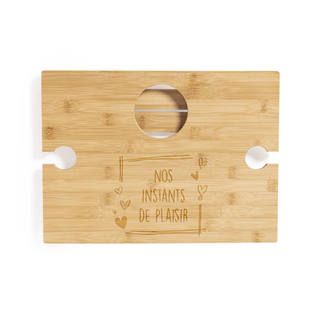 Fustik – wholesale Trädgårdsbord – Fällbart utomhusbord för två med plats för vin6