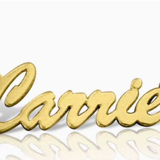 Collier de nom personnalisé Brush Plaque signalétique personnalisée pour la vente par Tres Carmela