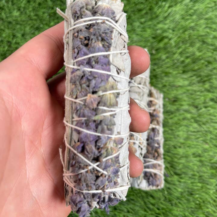CaNatureLover – Pacote de sálvia por atacado – LAVANDA Smudge & White Sage Sage Pacote Sálvia Branco2