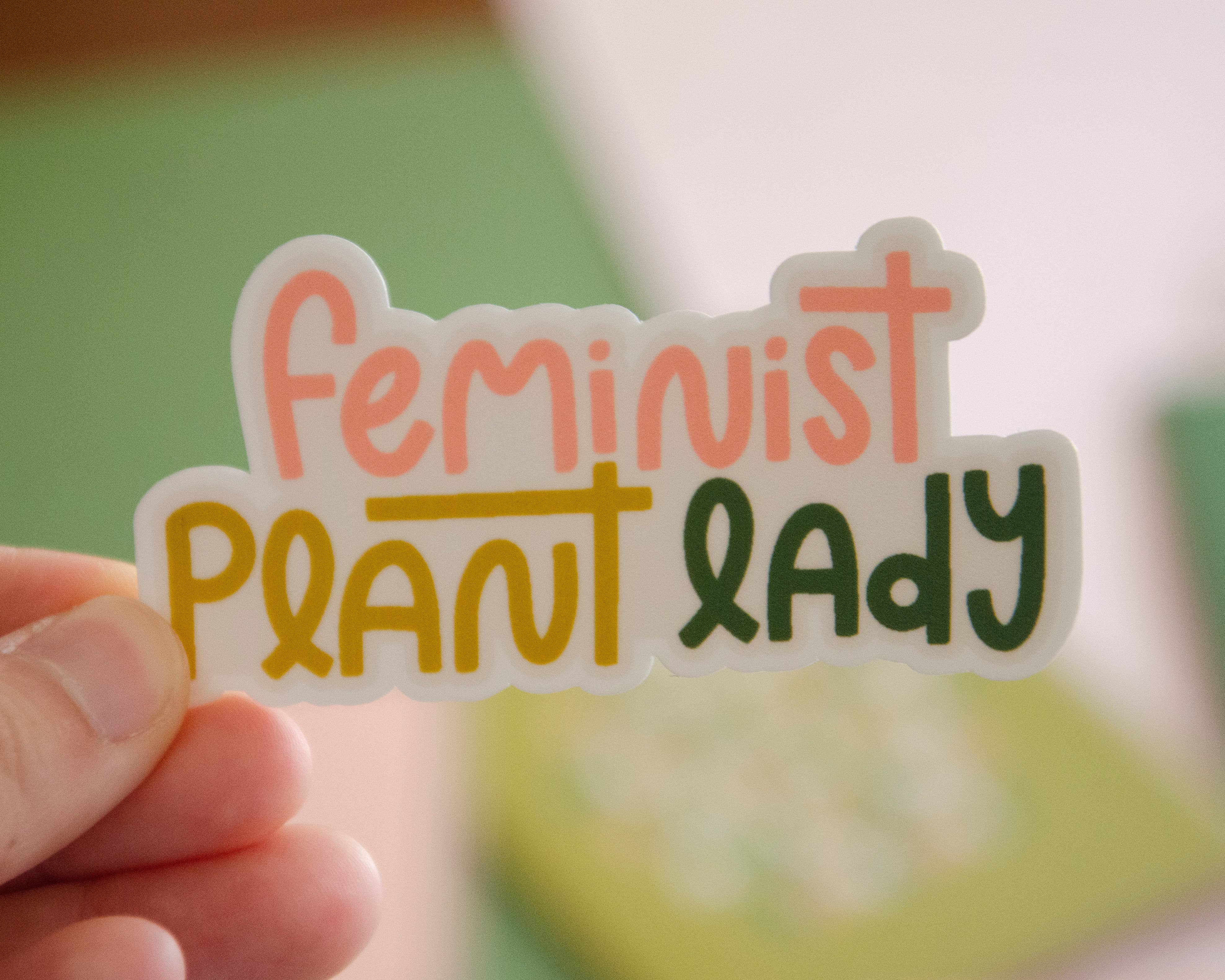 Twentysome Design - Wholesale Sticker - Feminist Plant Lady Sticker1