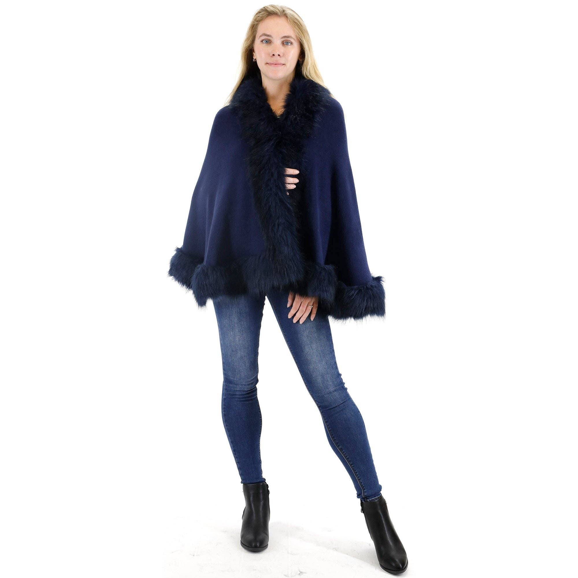 TAPA fashion - Vente Manteau en fourrure/fausse fourrure – femme - Châle en Fourrure Courte SH923. (2PC)20