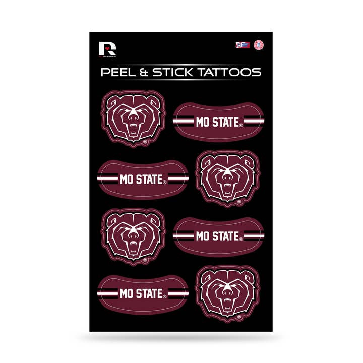Tatouages temporaires autocollants de l'État du Missouri pour la vente par Rico Industries