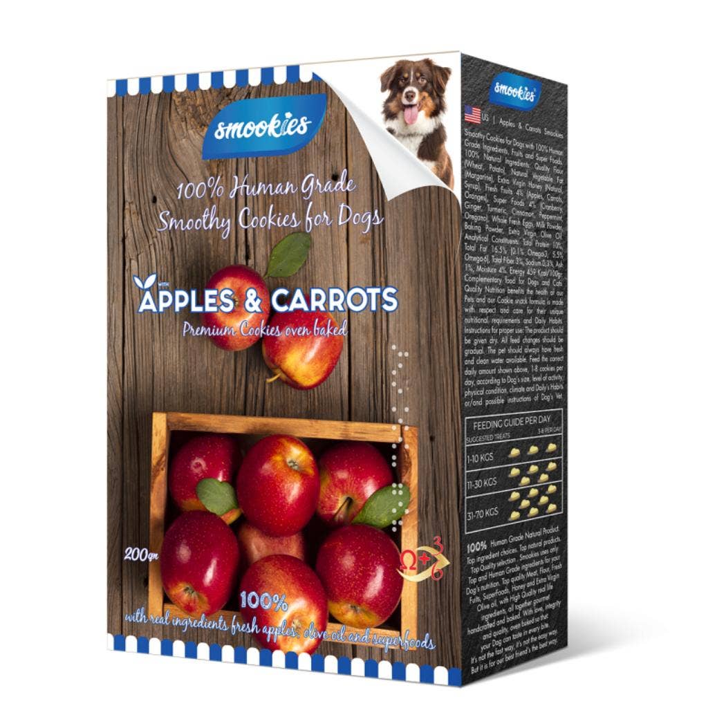Only An Ocean Europe - Wholesale Pet Food - Dog - Smookies Apples and Carrots0