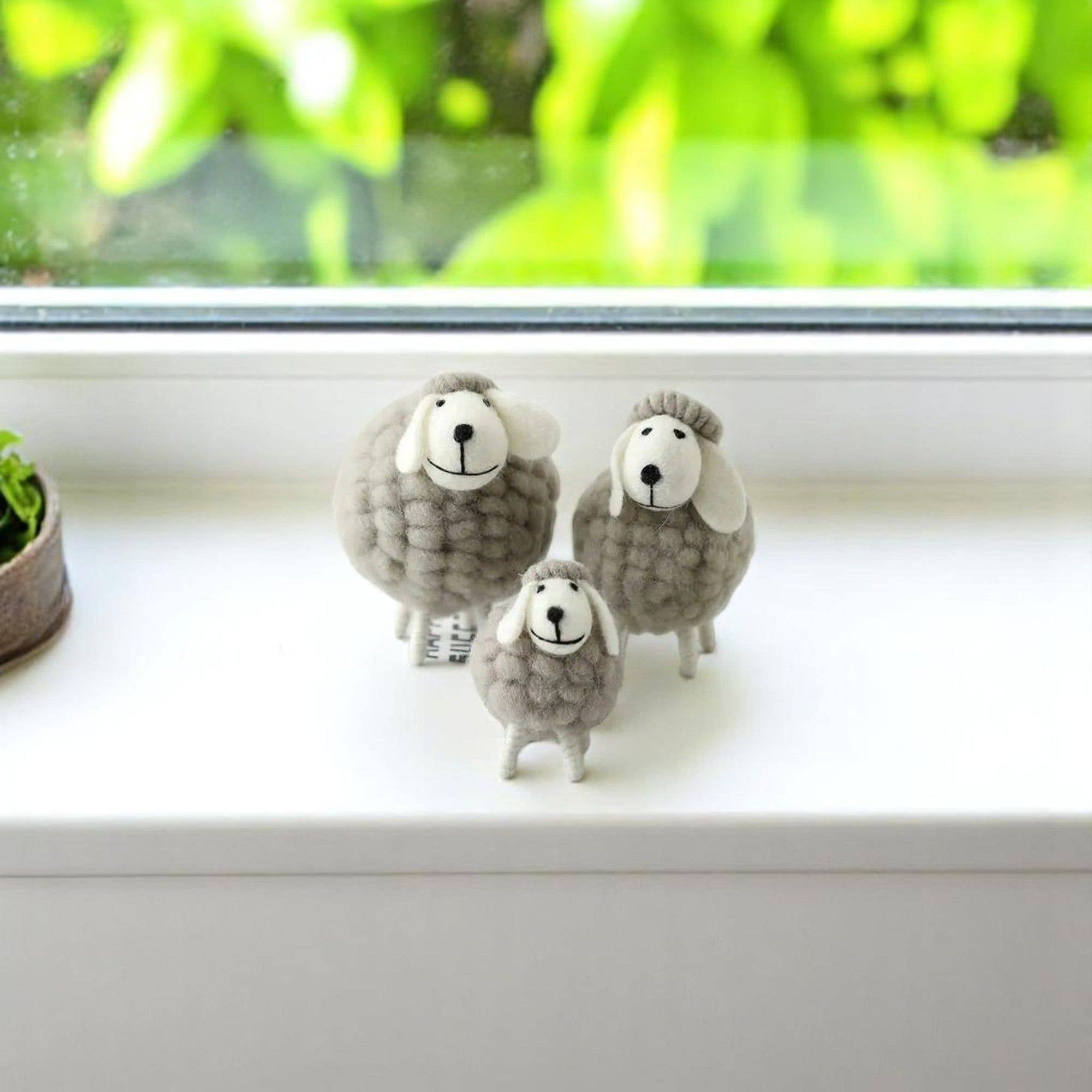 Moose & Co – Objeto de mesa decorativo por atacado – Decoração de feltro de lã de ovelha em pé0