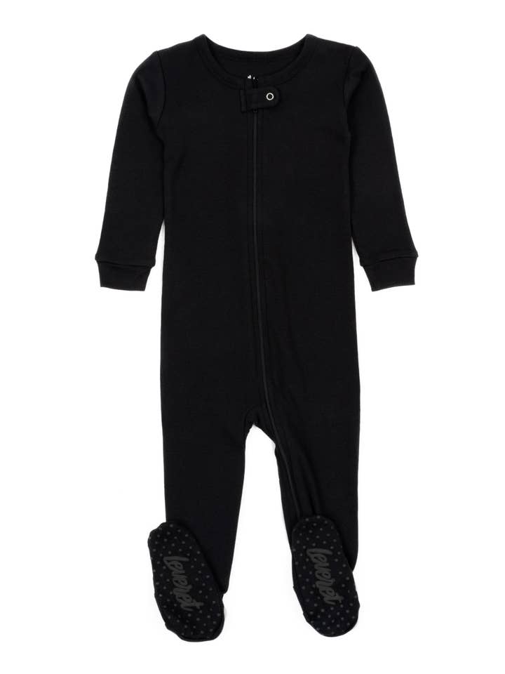 Leveret Pajamas - Wholesale Sleepsuit - Baby - Kids Footed Cotton Pajama Solid
