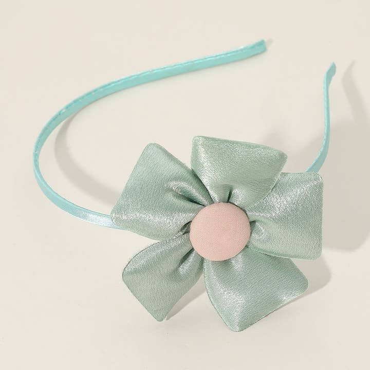 Sensibling Corp. - Wholesale Fashion Headband - Women's - 12PCS -Satin Feel Fabric Petal Flower Headband0