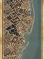 Jersey Shore FULL Type Map for wholesale by LOST DOG art & frame