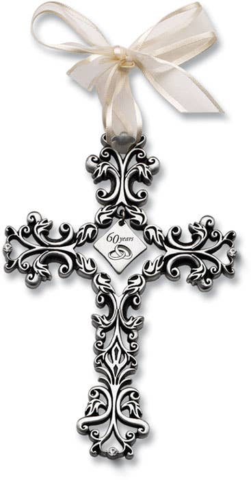 Abbey + CA Gift - Wholesale Wall Cross - Filigree Cross for 60th Anniversary0