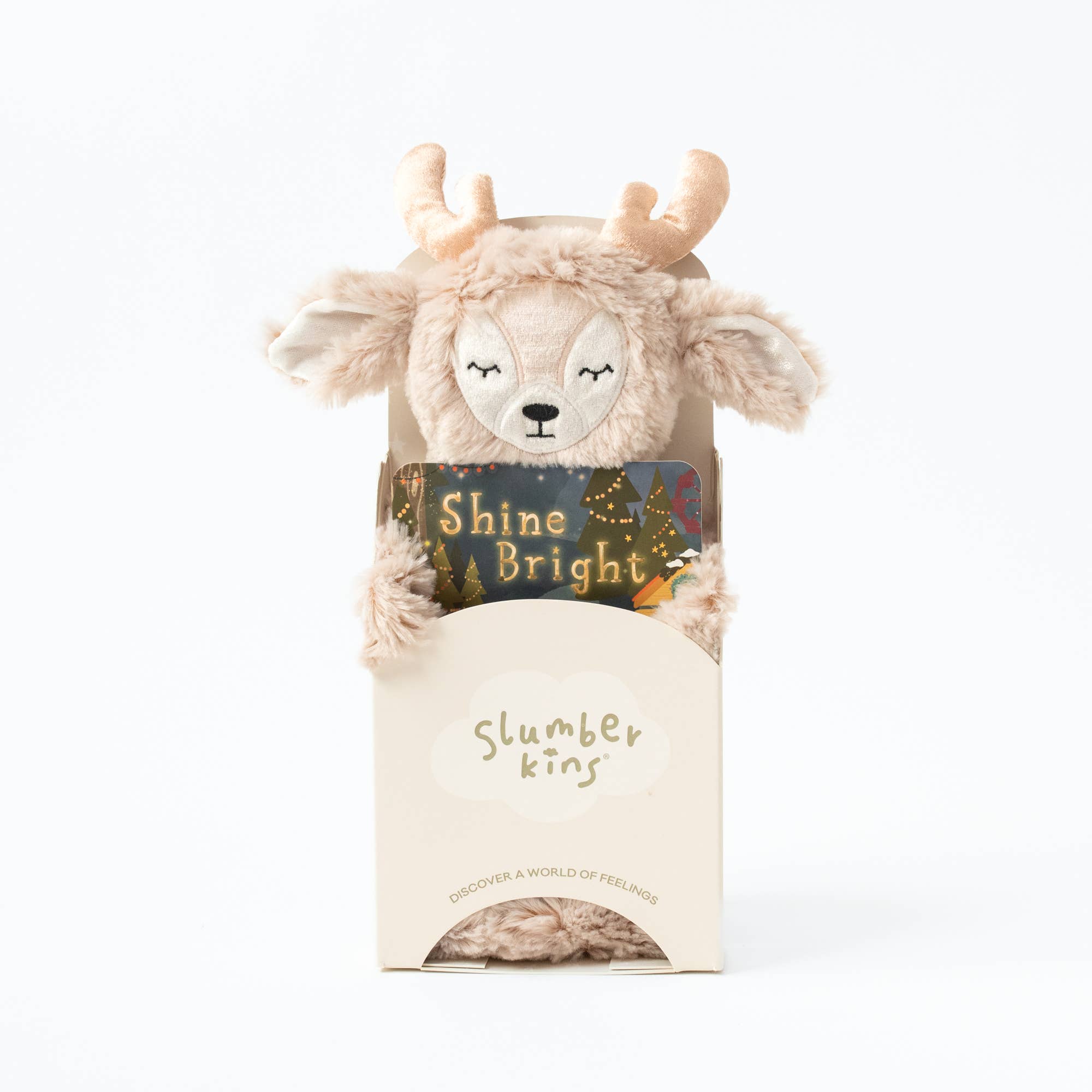 Slumberkins Inc. - Wholesale Stuffed/Plush Toy - Kids & Baby - Shine Bright Ibex Plush Snuggler + Holiday Book Set1