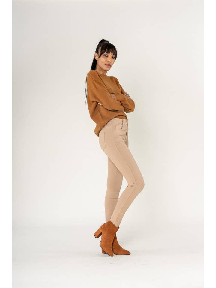 Nina Carter - Wholesale Fashion Leggings - Women's - Super stretch leggings with comfortable zip A00314