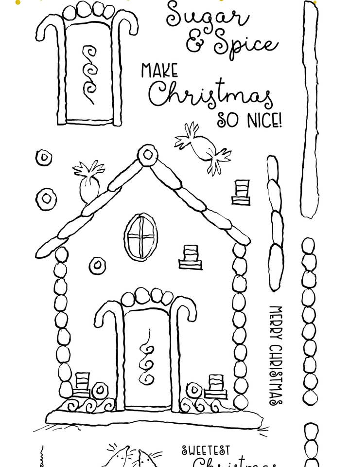 AJ526 Anita Jeram ~ Casa de pan de jengibre Slimline para venta al por mayor de Colorado Craft Company