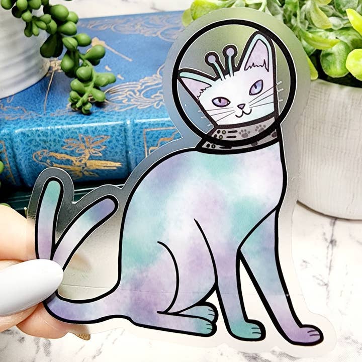 Alien katt klistermärke, Alien klistermärke, katt klistermärken för wholesale av The Dungeon Rose