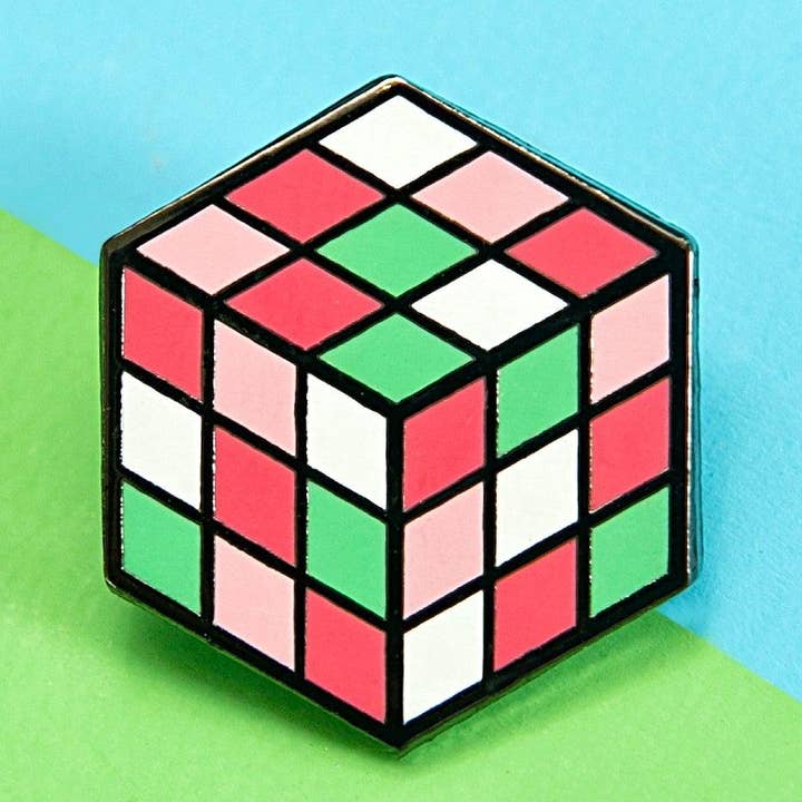 Abrosexual Flag - Rubiks terning-pin for engroshandel hos Proud Zebra