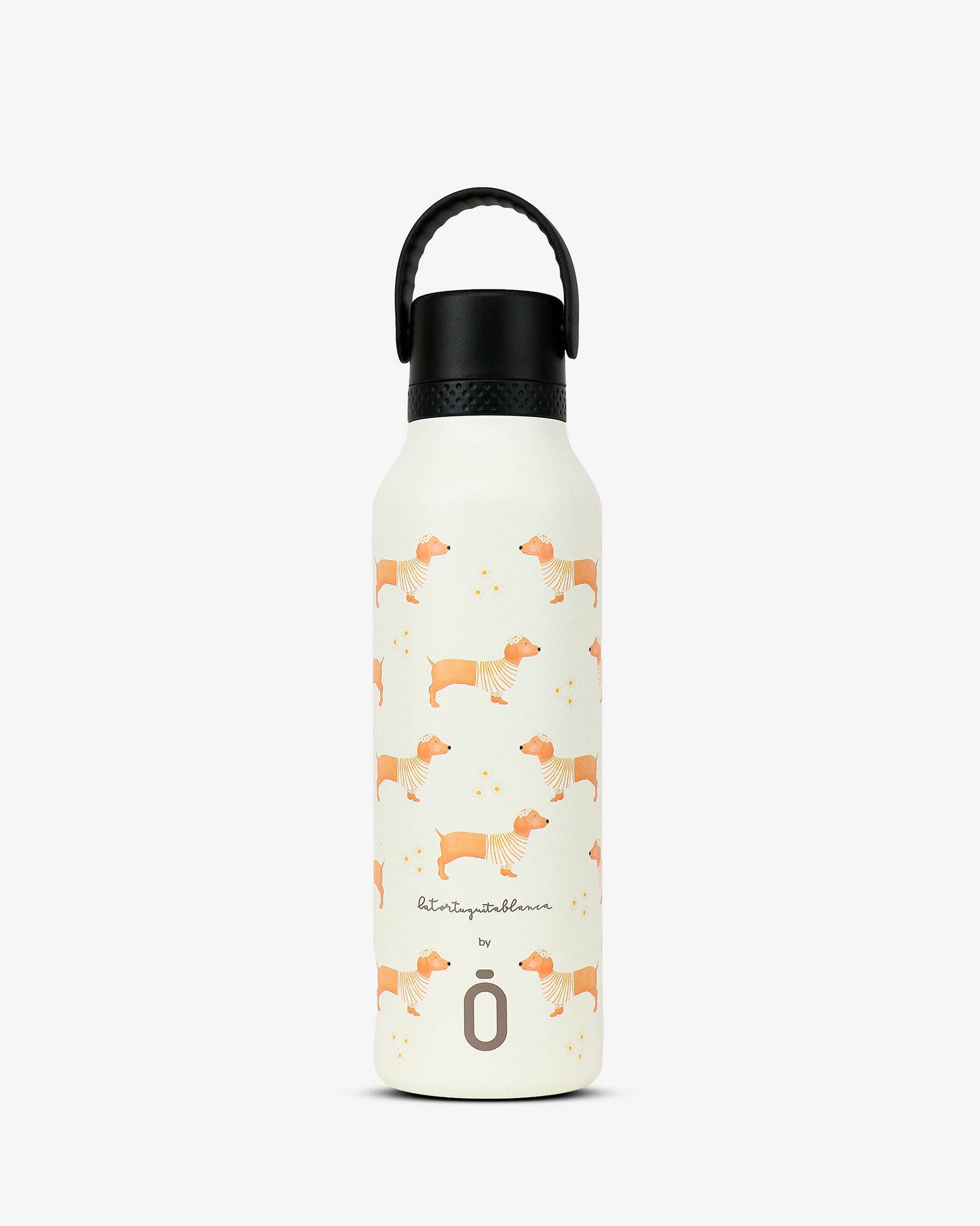Runbott - Wholesale Water Bottle - Mii 60 The Little White Turtle - Daisy Dachshund