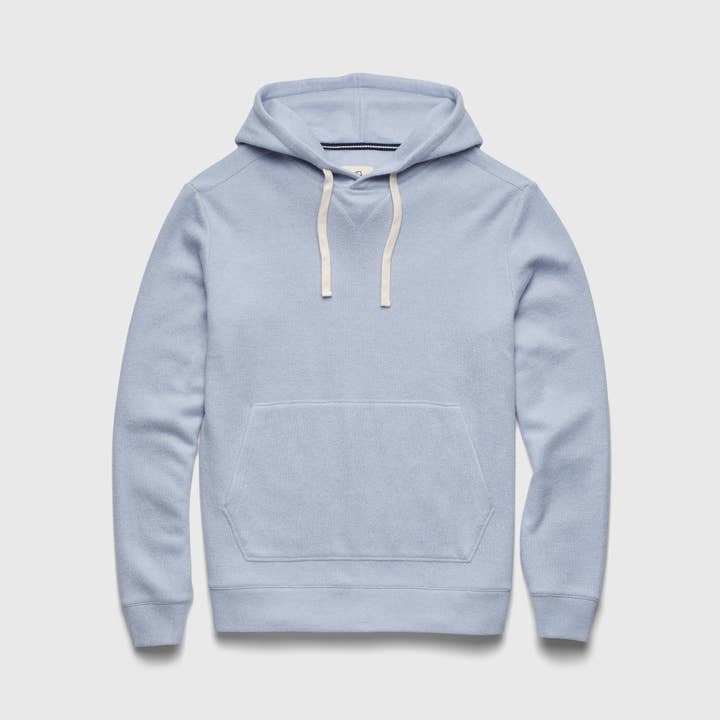 Sweat à capuche en polaire Cashmist de Justin - Bleu clair chiné pour la vente par SURFSIDESUPPLY