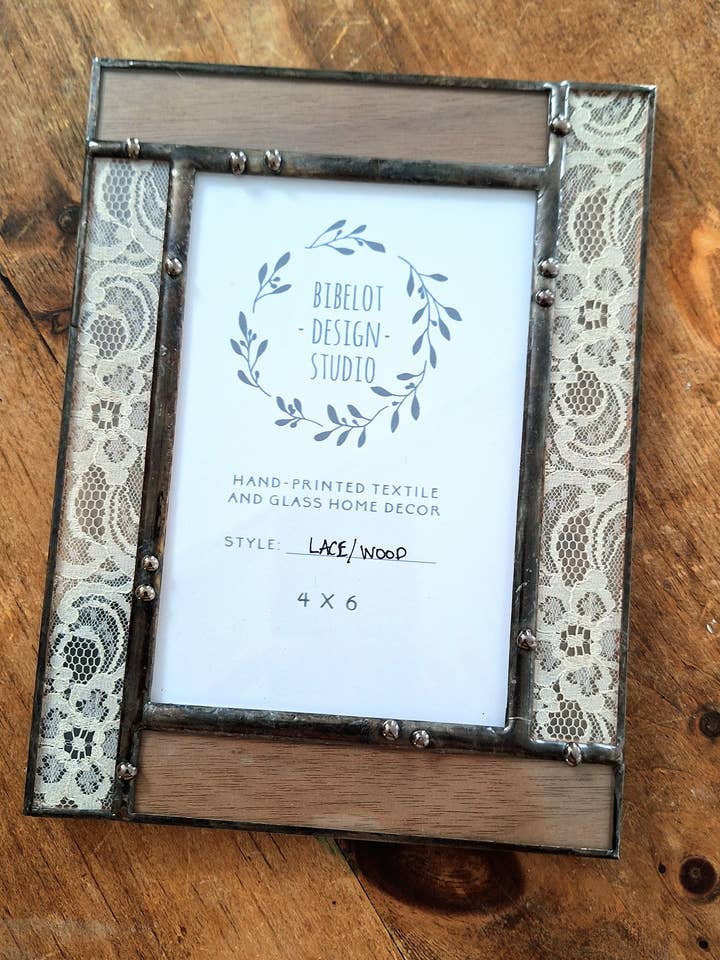 Frame Lace/Wood for wholesale by BIBELOT DESIGN STUDIO