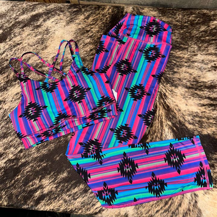 Vivid Vibes Yoga Set for wholesale by Fashion Gurlz