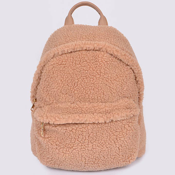 Faux Fur Backpack for wholesale by 3AM BY H&D ACCESSORIES