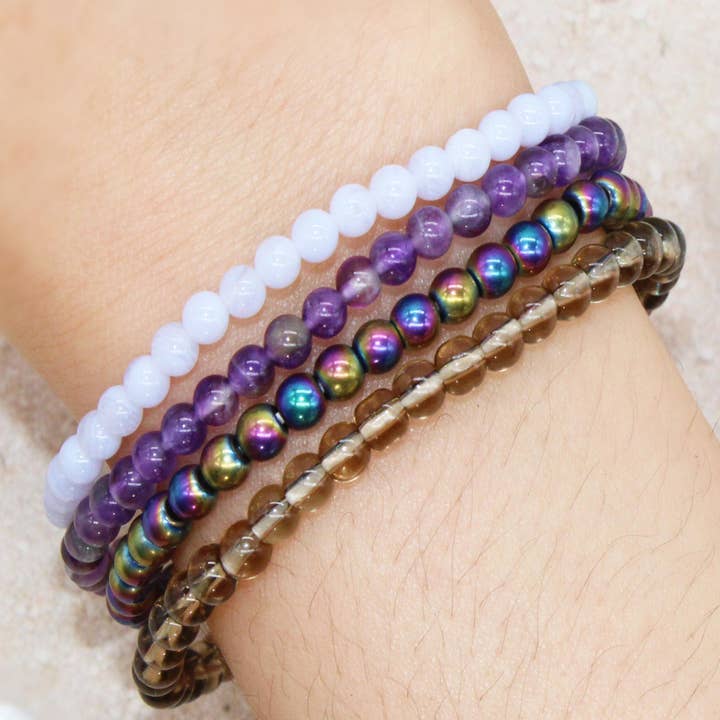 Soul Charms - Wholesale Jewelry Set - Anti-Anxiety Stress Reliever Stackable Crystal Bracelet Set1
