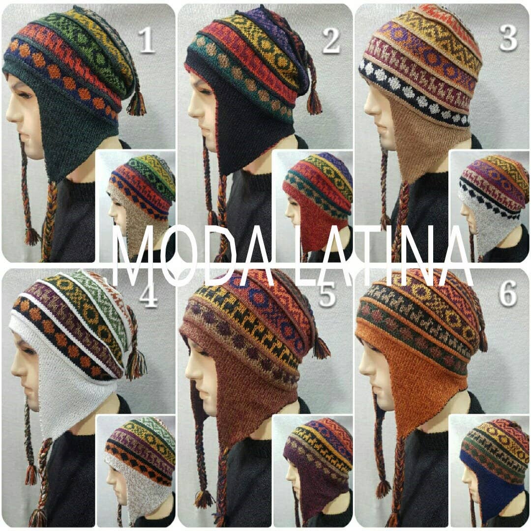 MODA LATINA - Wholesale Beanie - Unisex - Unisex reversible  Alpaca Hat with Earflaps soft fleece hat1