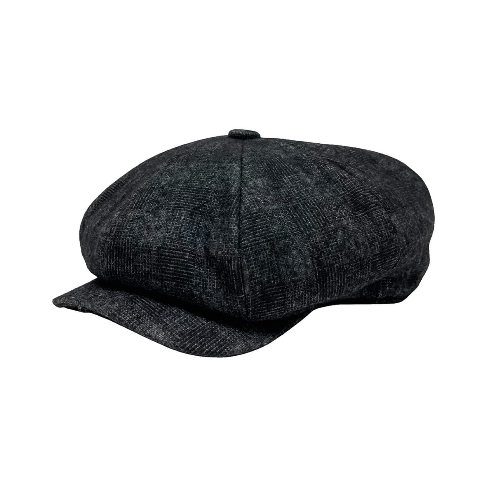 American Hat Makers - Wholesale Newsboy/Schoolboy Hat - Unisex - Wool Polyester 8 Panel Newsboy Cap- Style Argo1