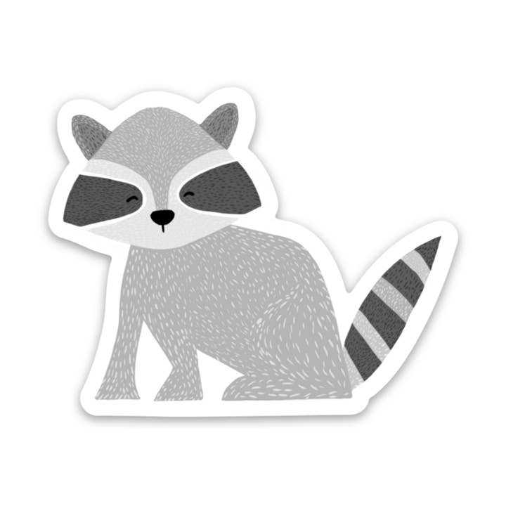 Scandi Raccoon - Adesivo per la vendita all'ingrosso da parte di Kevin & Kaia