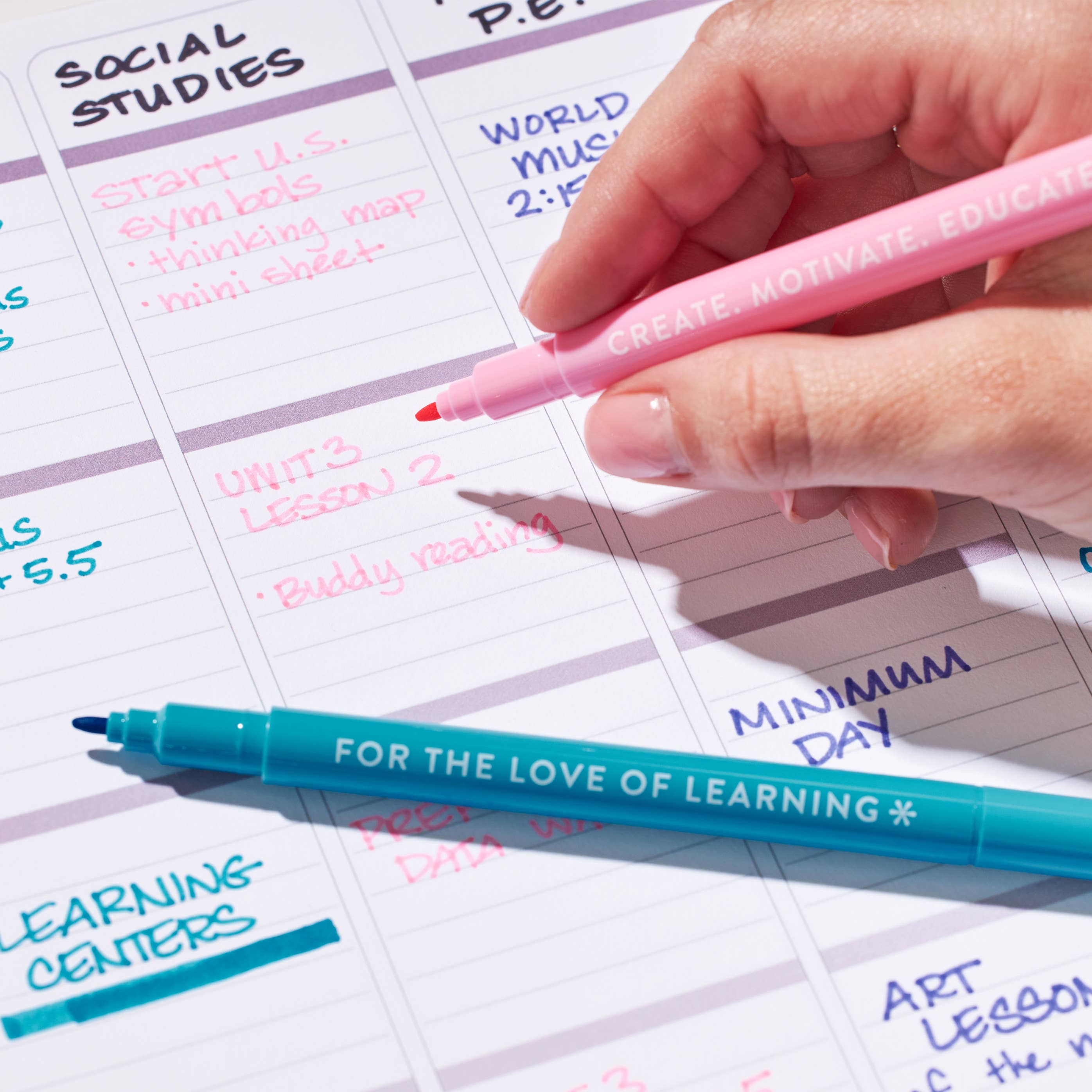 Erin Condren Design - Wholesale Marker - Teacher Dual-Tip Markers 6-pack2