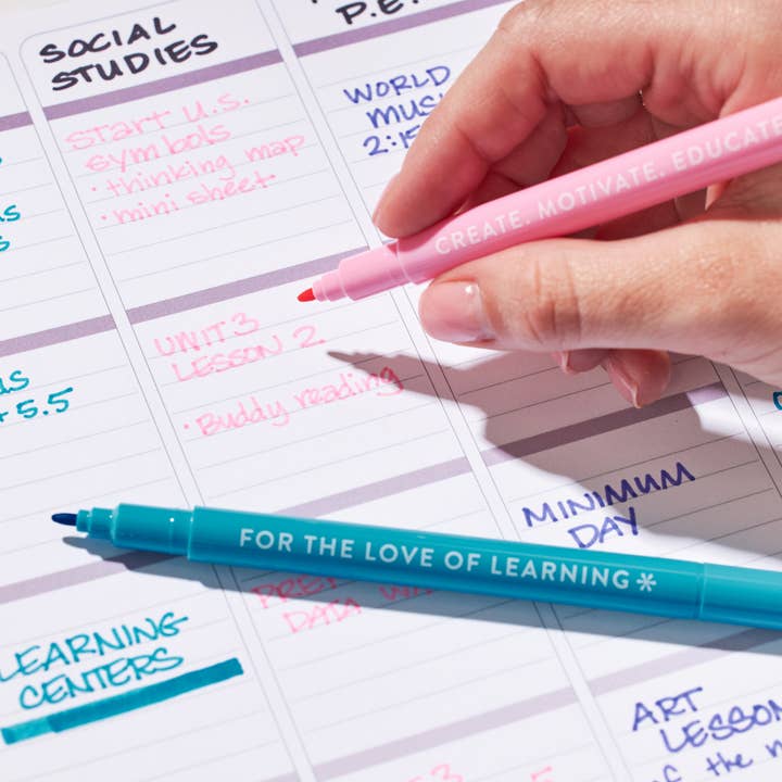 Erin Condren Design - Wholesale Marker - Teacher Dual-Tip Markers 6-pack2