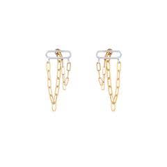 Limbo Jewelry - Wholesale Dangle Earrings - Link Dual Vert Earrings4