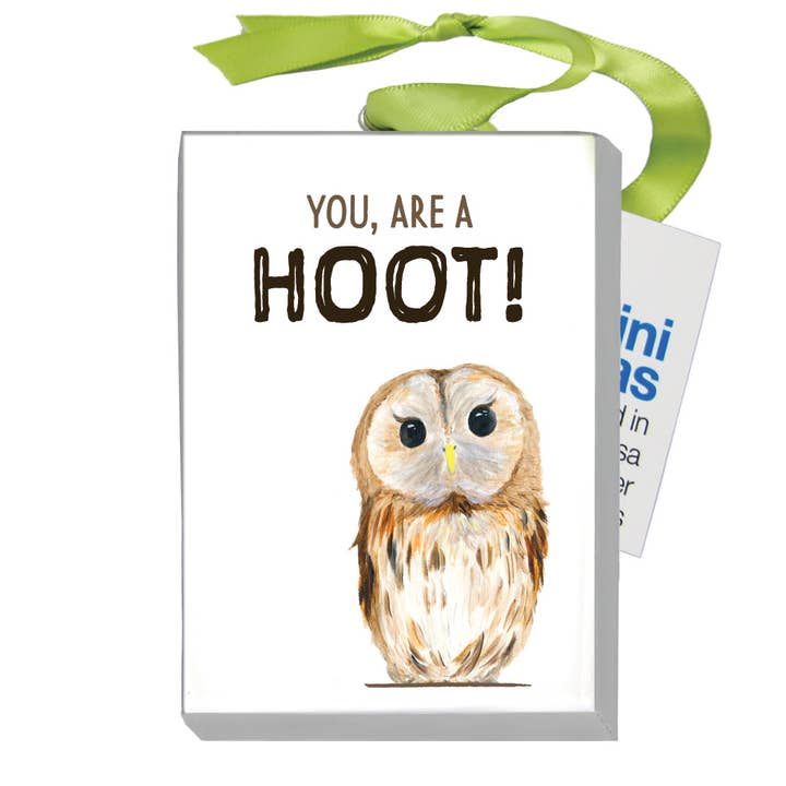 Owl Eyes, Mini Canvas (MC-8040K) for wholesale by Printed Canvas