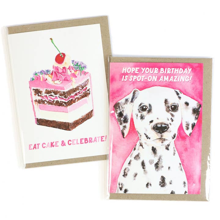 Julia Ockert - Wholesale Birthday card - Eat Cake & Celebrate Greeting Card3